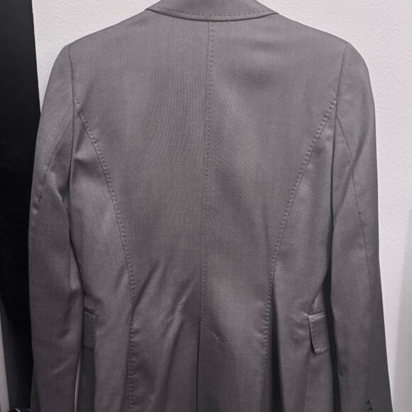 Zara Woman • Limited Edition Silver Blazer Silk and Wool Tailored - Picture 3 of 3